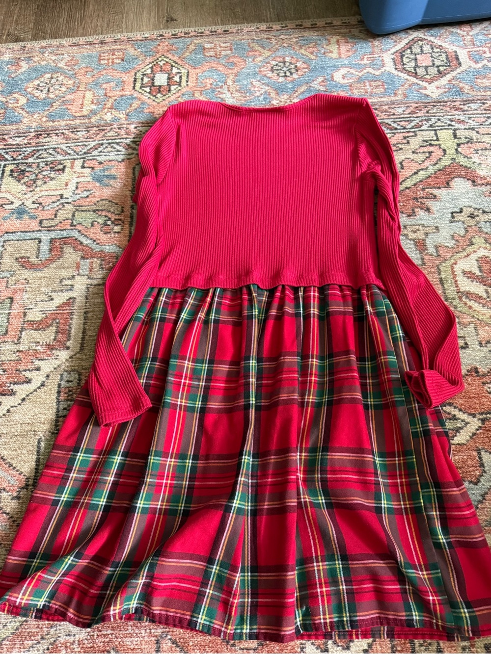 Place Red Ribbed Knit Top - Picture 4 of 4
